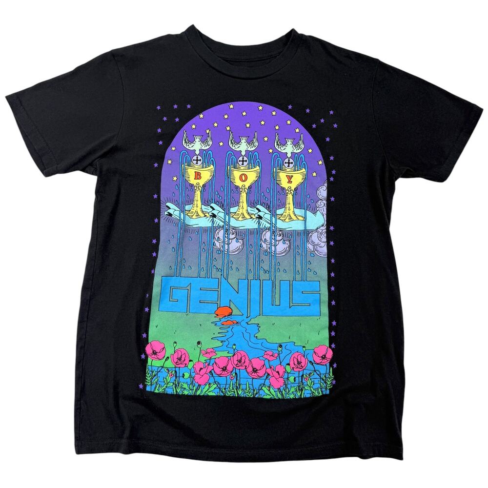 Boygenius T-Shirt Men's SMALL Boy Genius Indie Band Tarot Card Phoebe Bridgers